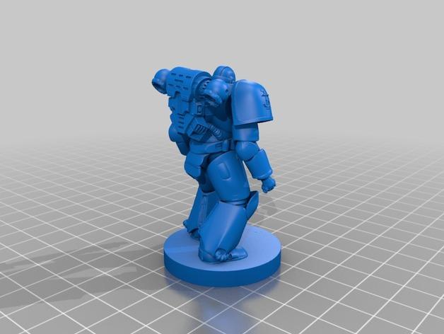 战锤 空间海洋战士3D打印模型