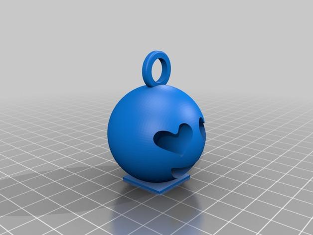 3D打印爱心眼emoji表情3D打印模型