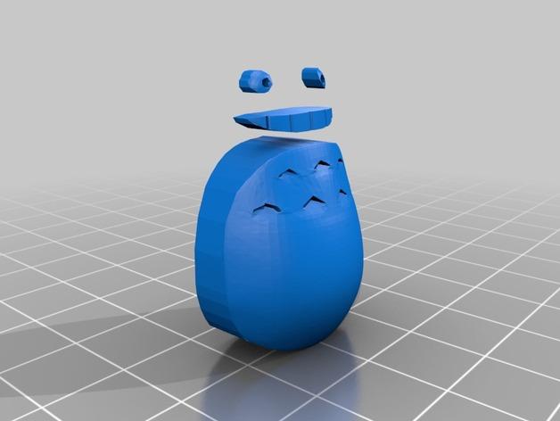 双色打印 双喷头打印 龙猫模型 手办3D打印模型