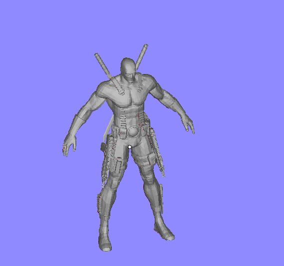 漫威死侍Deadpool 3D打印模型手办3D打印模型