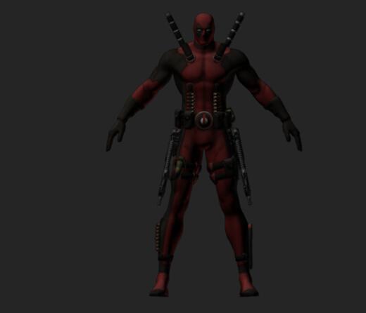 漫威死侍Deadpool 3D打印模型手办3D打印模型