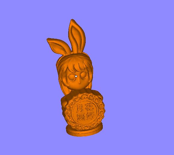 中秋节兔子月饼模型3D打印模型