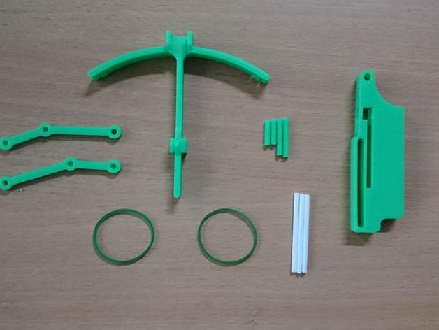 迷你连发弩 3D打印小弓箭3D打印模型