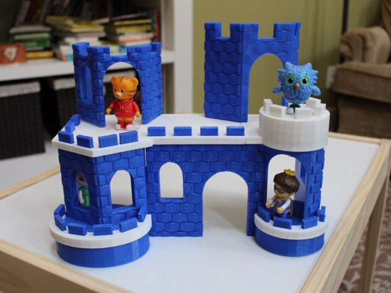 3D打印乐高城堡3D打印模型