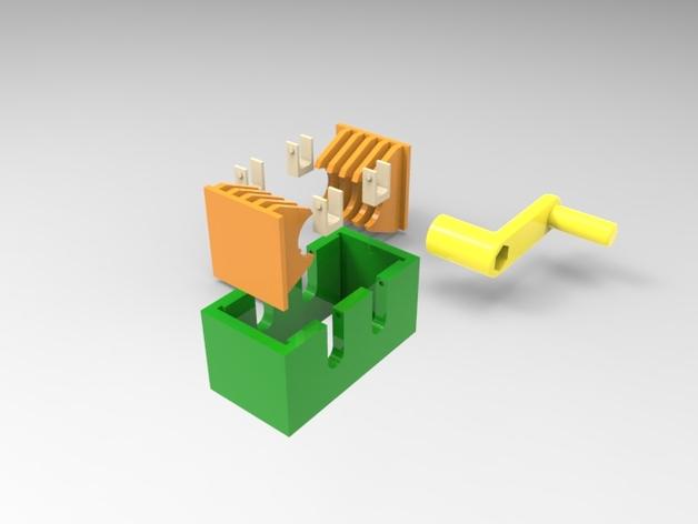简单的碎纸机3D打印模型