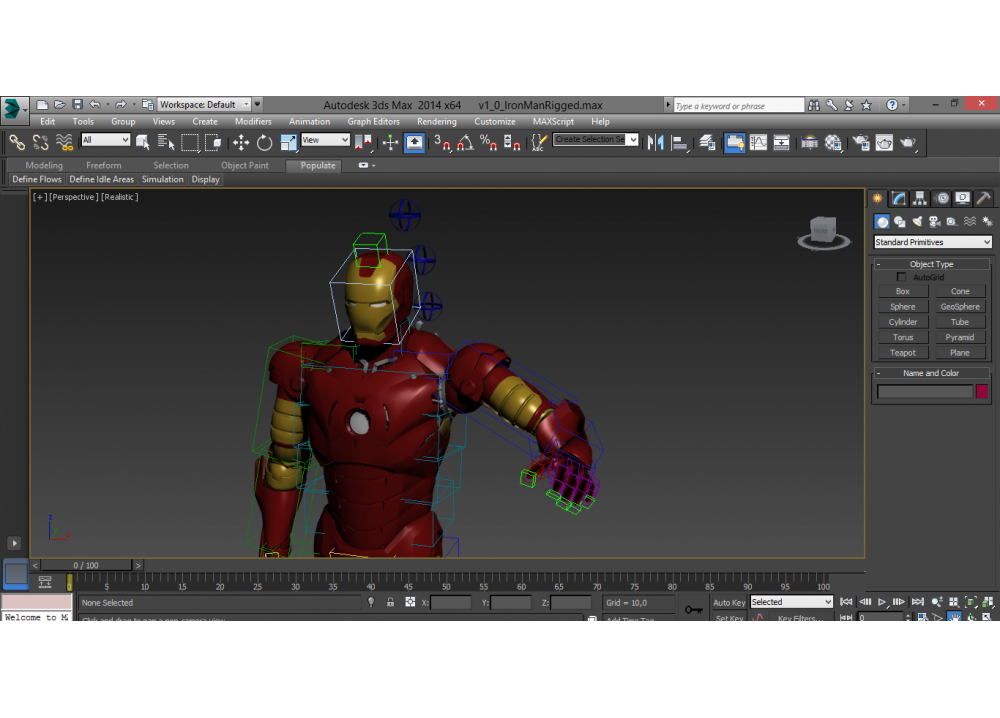 细化钢铁侠3D打印模型