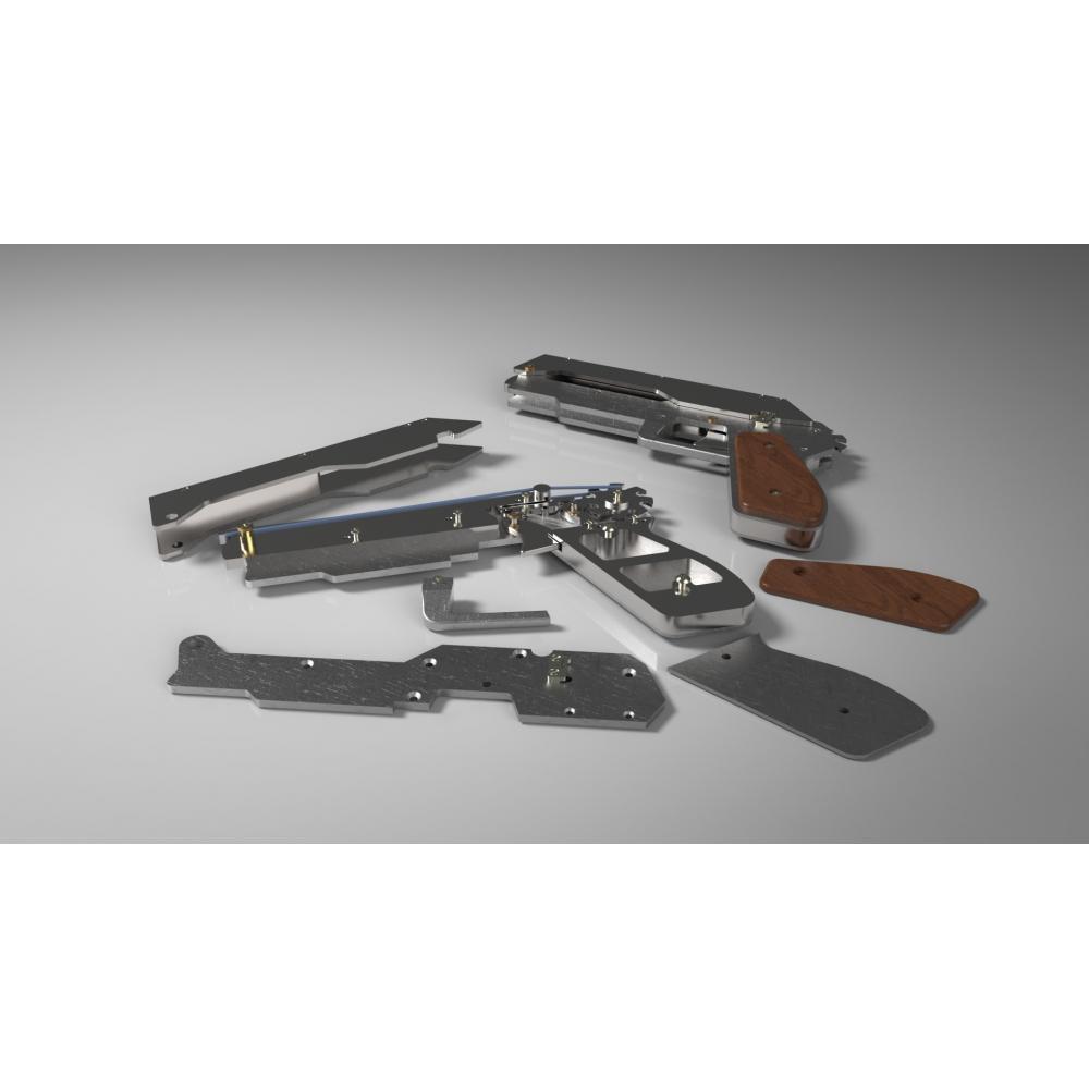 橡皮筋枪具 玩具枪3D打印模型