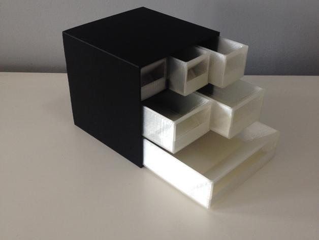 3D打印桌面收纳盒存储盒3D打印模型