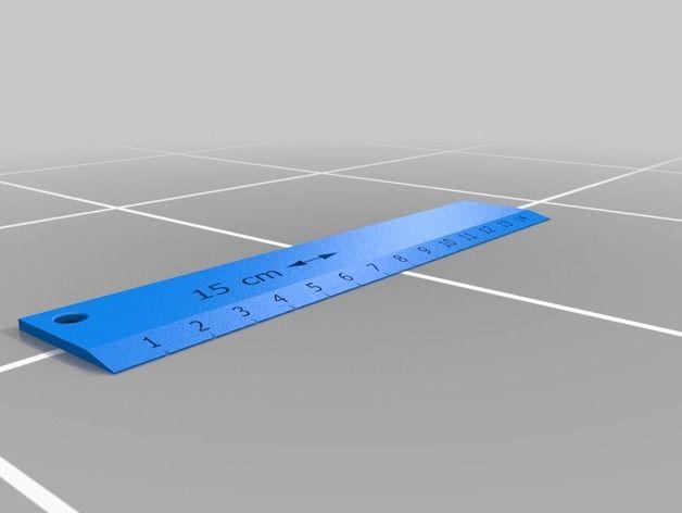 15CM学生尺子3D打印模型