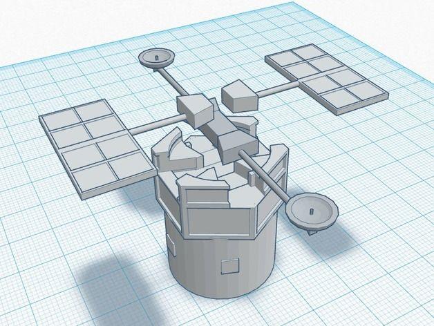 3D打印 天文望远镜 哈勃望远镜3D打印模型