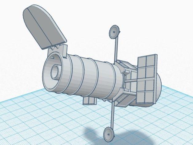 3D打印 天文望远镜 哈勃望远镜3D打印模型