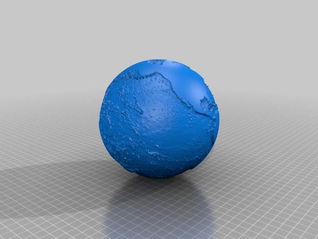 3D打印 海底地球模型3D打印模型