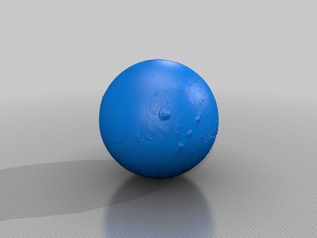 3D打印火星表面地貌图3D打印模型
