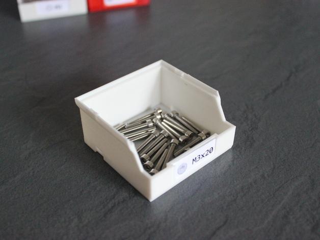 3D打印可叠放的螺丝钉收纳盒3D打印模型