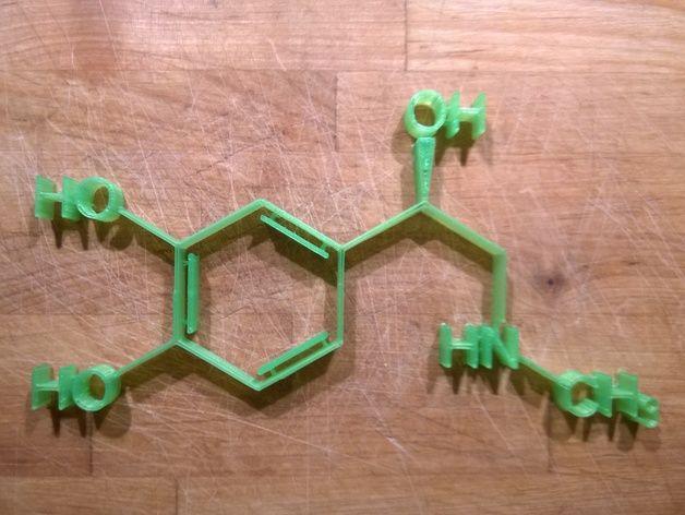 3D打印生物医学模型 肾上腺素结构模型3D打印模型