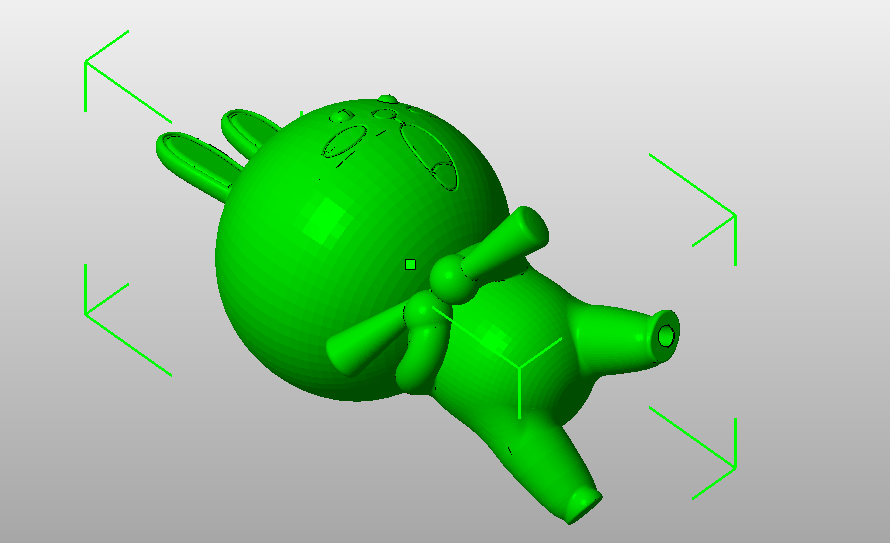 卡通兔子3D打印模型