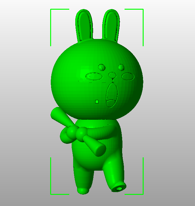 卡通兔子3D打印模型