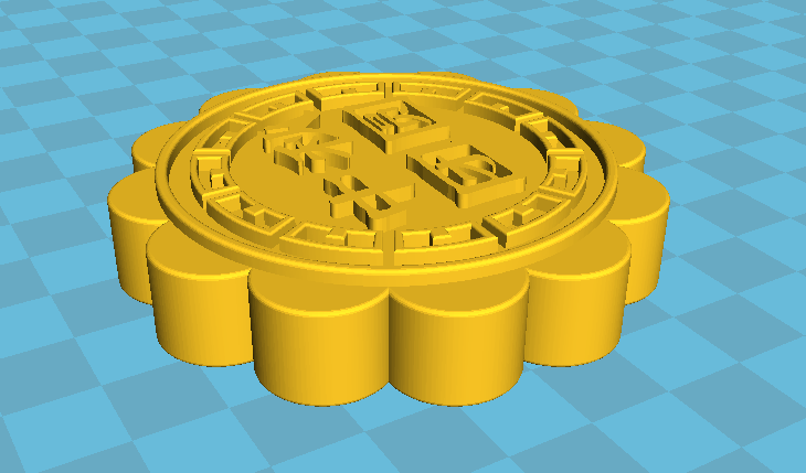 月饼模型 中秋团圆3D打印模型