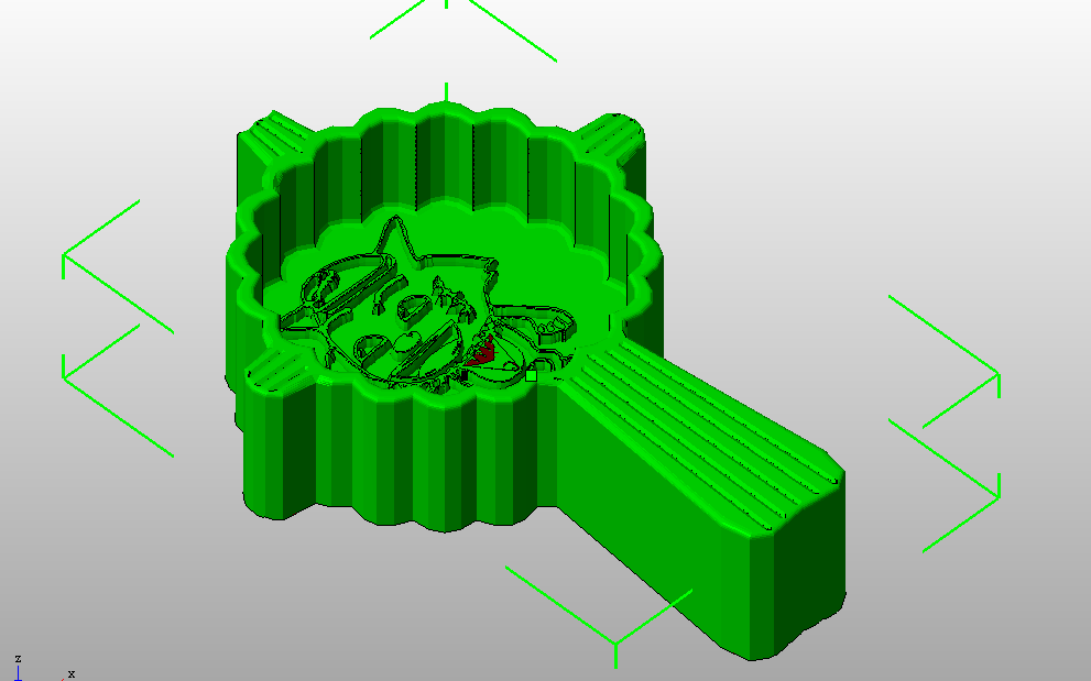 中秋月饼饼干模具喜羊羊灰太狼3D打印模型