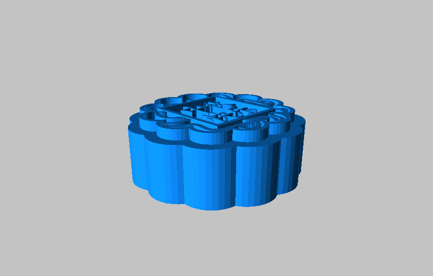 中秋快乐 月饼3D打印模型