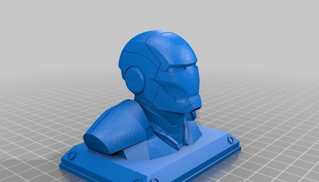 钢铁侠半身像3D打印模型