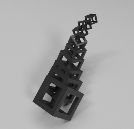 立方体链3D打印模型