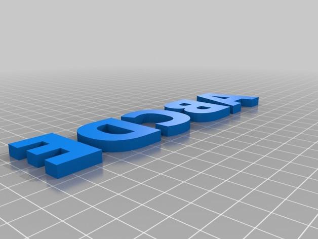 英文字母及符号3D模型3D打印模型