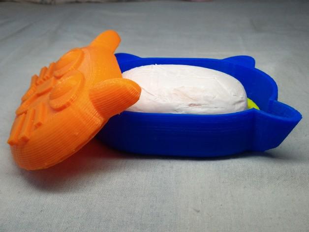 3D打印猫咪肥皂盒3D打印模型