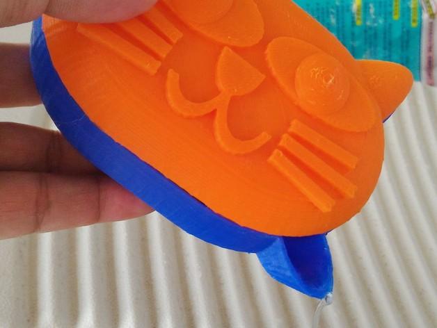 3D打印猫咪肥皂盒3D打印模型