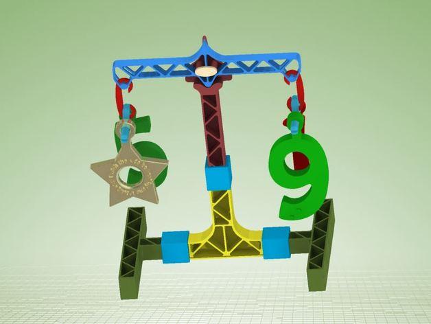 3d打印玩具天平3D打印模型