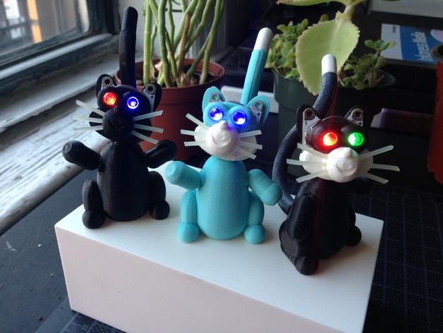 发光Kitty猫3D打印模型