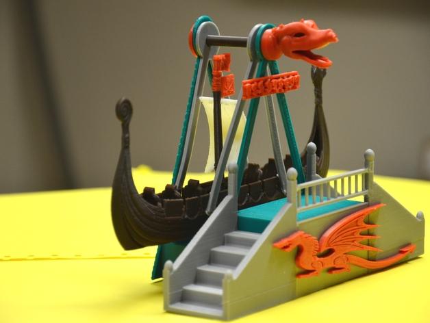 3D打印龙舟模型 端午节3D打印模型