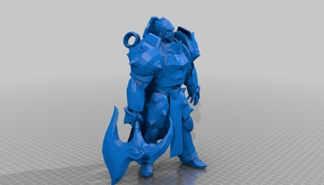 LOL 英雄联盟 诺克萨斯断头斩 3D打印模型手办3D打印模型