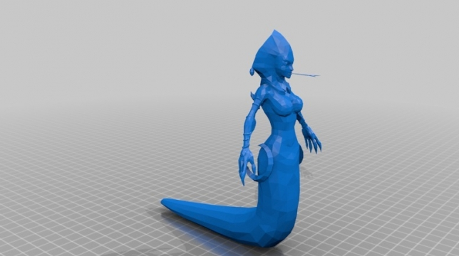 LOL 英雄联盟 蛇女 3D打印模型手办3D打印模型