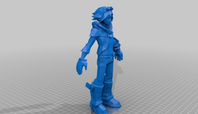 LOL 英雄联盟 伊泽瑞尔 3D打印模型手办3D打印模型