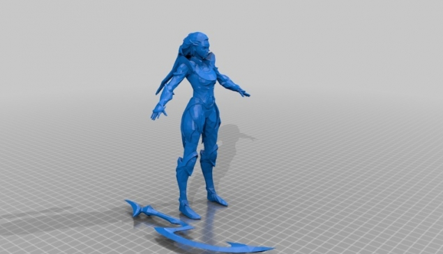 LOL 英雄联盟戴安娜皎月女神 3D打印模型手办3D打印模型