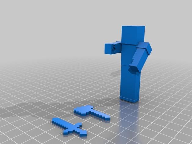 我的世界minecraft模型3D打印模型