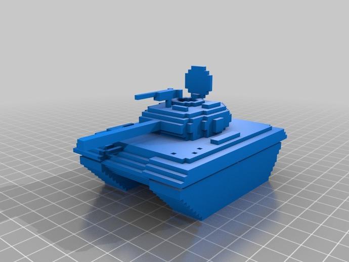 我的世界Minecraft坦克模型3D打印模型