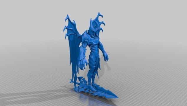 LOL英雄联盟  暗裔剑魔3D打印模型