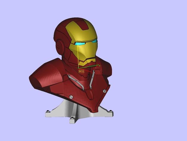 复仇者联盟钢铁侠半身像3D打印模型