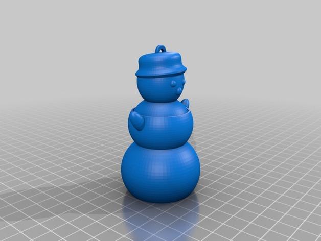 雪人3D打印模型