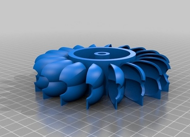 水斗式水轮机3D打印模型