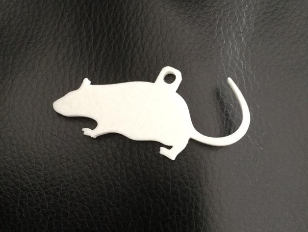 小老鼠钥匙扣3D打印模型