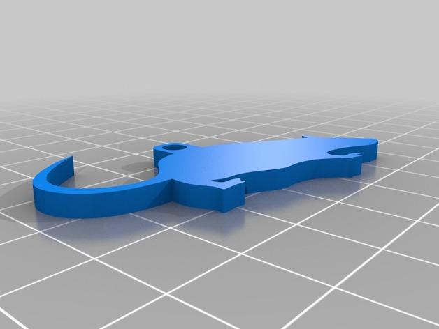 小老鼠钥匙扣3D打印模型
