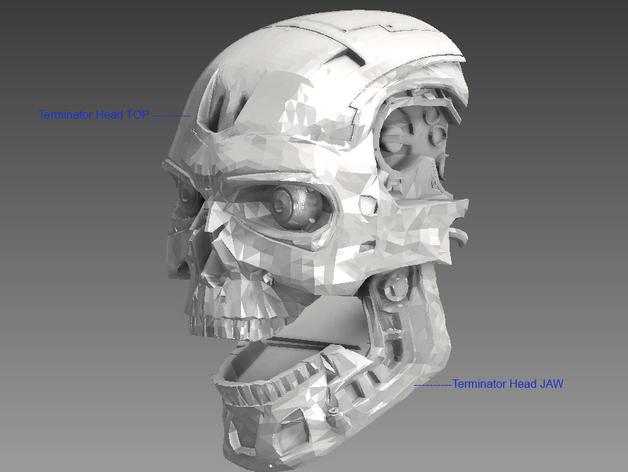 终结者T-800头像3D打印模型