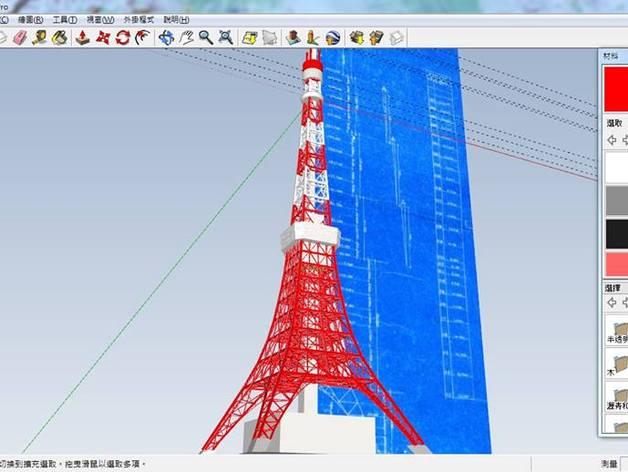 3D打印东京铁塔模型3D打印模型