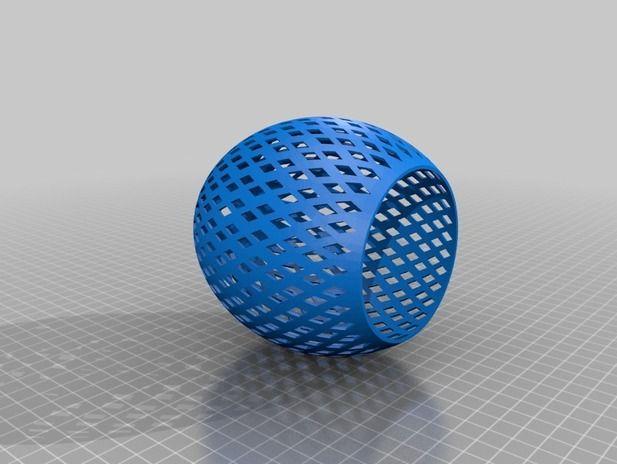 钻石花纹灯罩3D打印模型