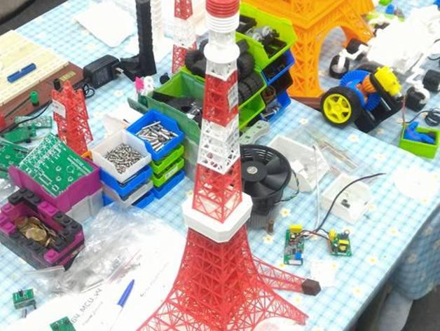 东京铁塔3D打印模型