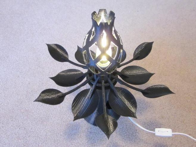 莲花灯3D打印模型
