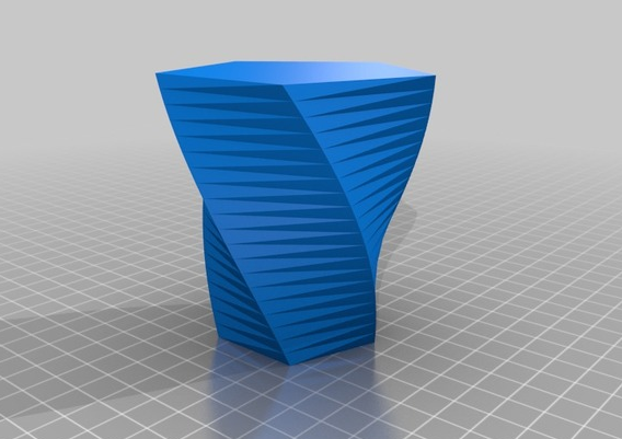 蜂窝花瓶3D打印模型
